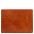 Leather desk pad with inner compartment
